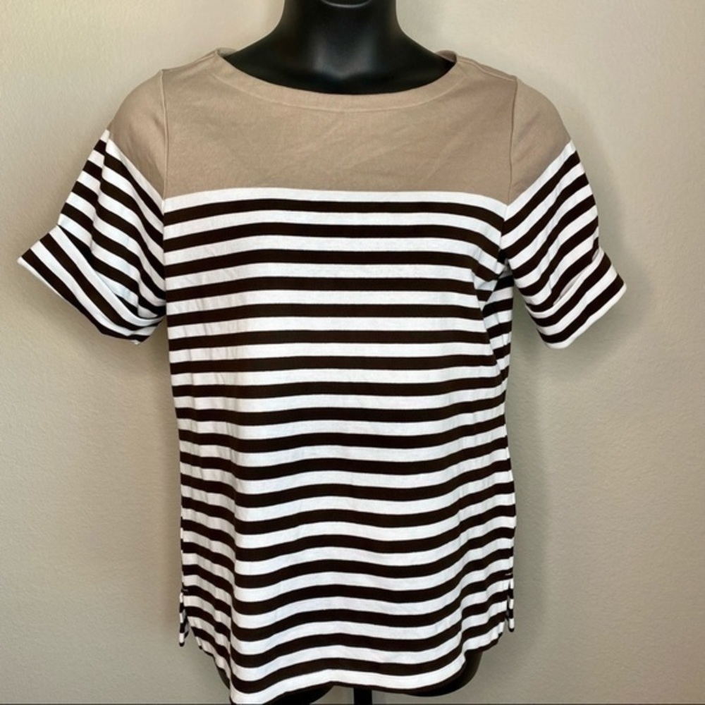 🛍️ NWT Women's Plus Printed Boat Neckline Top